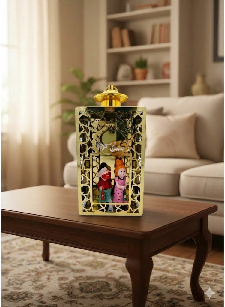 Ramadan Lantern Traditional Design Ramadan Characters Ramadan Decoration Festival Decor Gold Frame - Image 3